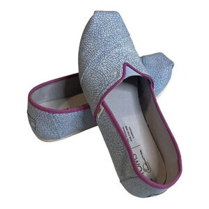 TOMS ALPARGATA‎ PLACID BLUE SUMMER SPARKS SIZE 7.5